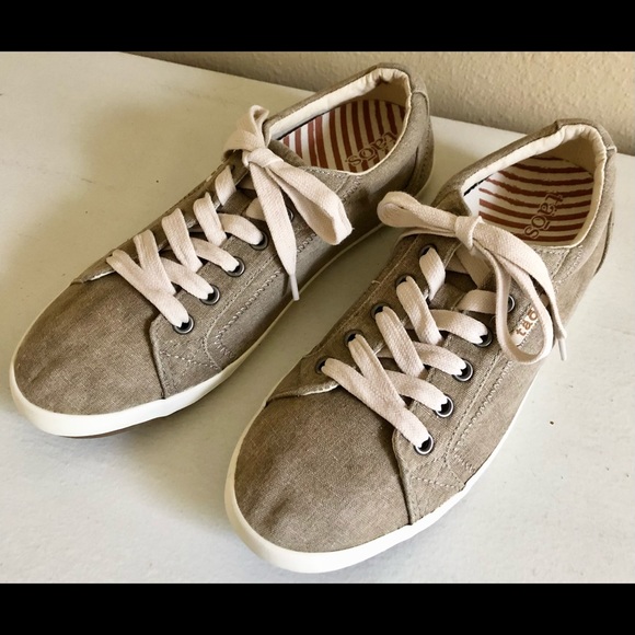 Taos Footwear Shoes - TAOS STAR KHAKI WASHED CANVAS SNEAKER SHOE 9